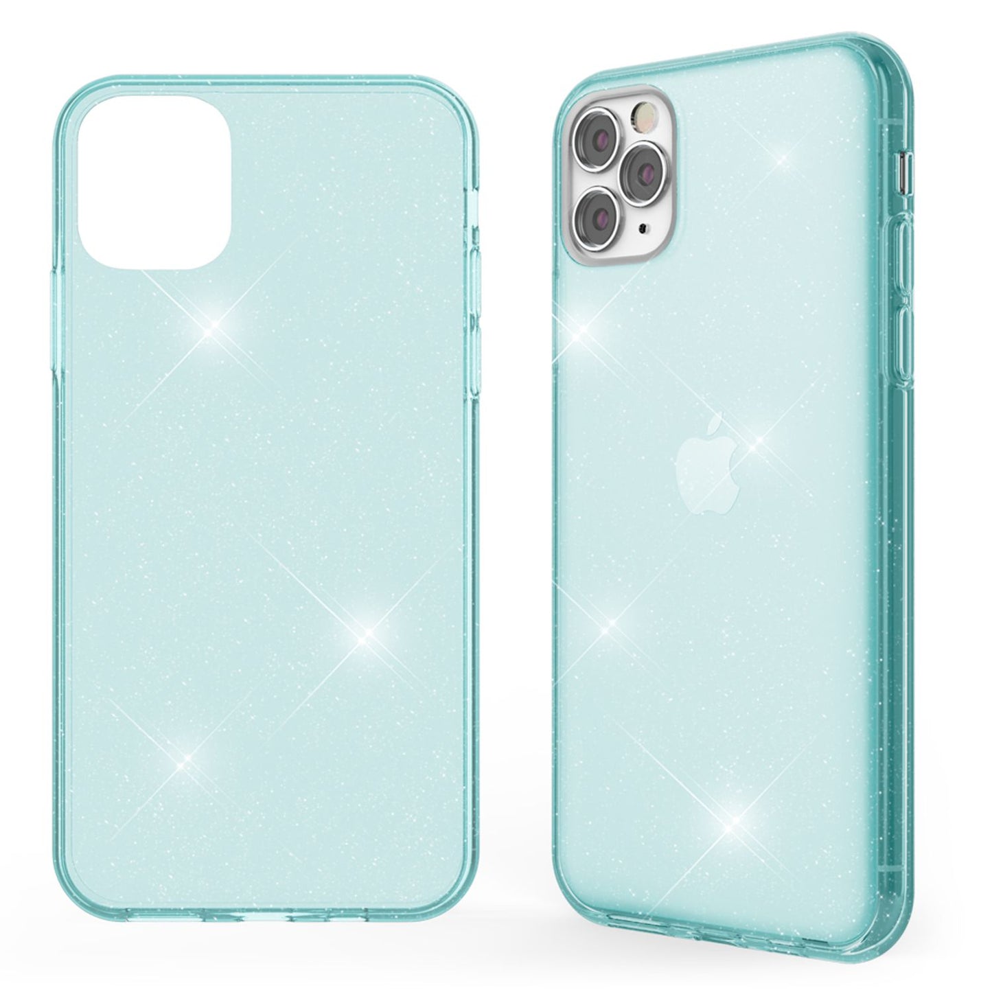 NALIA Glitzerhülle für iPhone 11 Pro – Funkelndes Silikon Case – DAZZLIN (Transparent & Stoßfest) – Marke aus Berlin