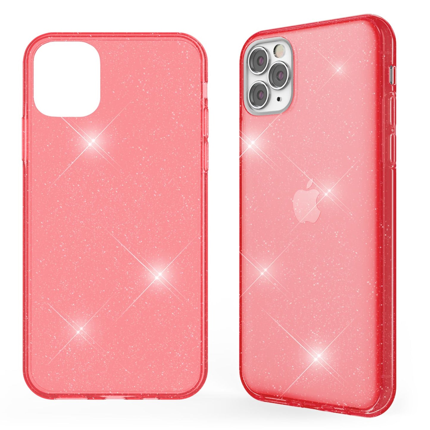 NALIA Glitzerhülle für iPhone 11 Pro – Funkelndes Silikon Case – DAZZLIN (Transparent & Stoßfest) – Marke aus Berlin