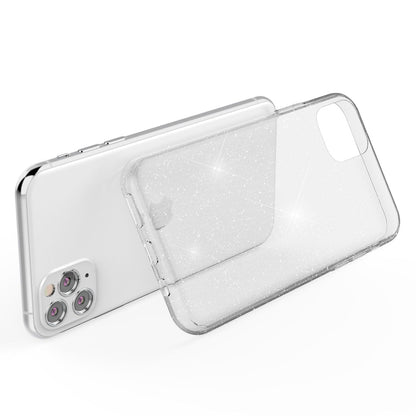 NALIA Glitzerhülle für iPhone 11 Pro – Funkelndes Silikon Case – DAZZLIN (Transparent & Stoßfest) – Marke aus Berlin