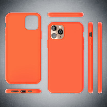 NALIA Neon Silikonhülle für iPhone 11 Pro – Soft-Touch & Signal-Neon – NEONSHOCK (Matte Schutzhülle) – Marke aus Berlin