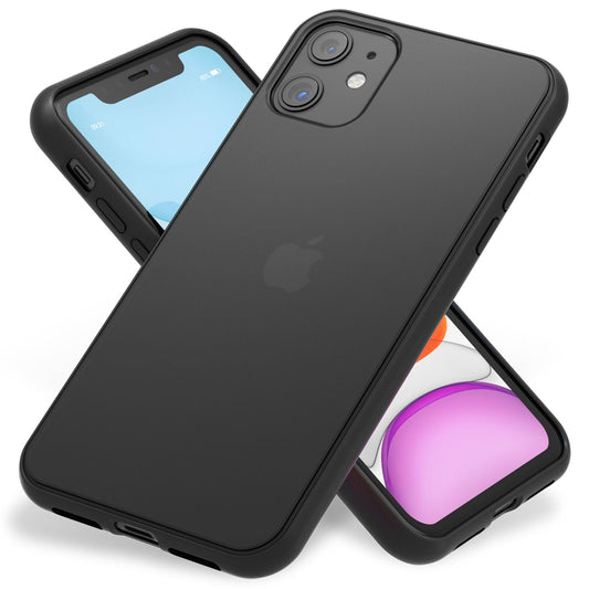 NALIA Handy Hülle für iPhone 11, Hard case & Silikon Bumper Cover Schutz Tasche
