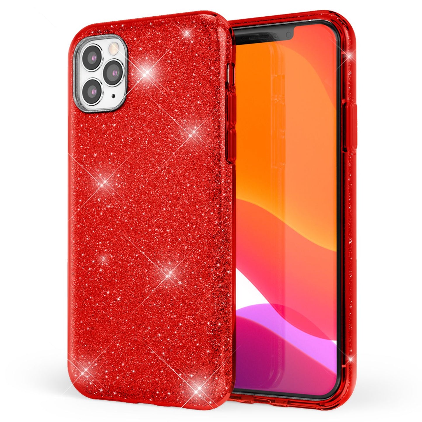 NALIA Glitzer Handyhülle kompatibel mit iPhone 11 Pro Max, Diamant Glitzer Handyhülle Bling