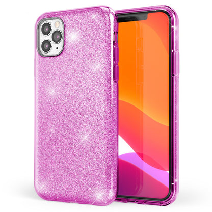 NALIA Glitzerhülle für iPhone 11 Pro – Funkelnder Glitzer-Look & Grip – SHINEPOP (Silikon Case) – Marke aus Berlin