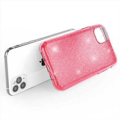 NALIA Glitzerhülle für iPhone 11 Pro – Funkelnder Glitzer-Look & Grip – SHINEPOP (Silikon Case) – Marke aus Berlin