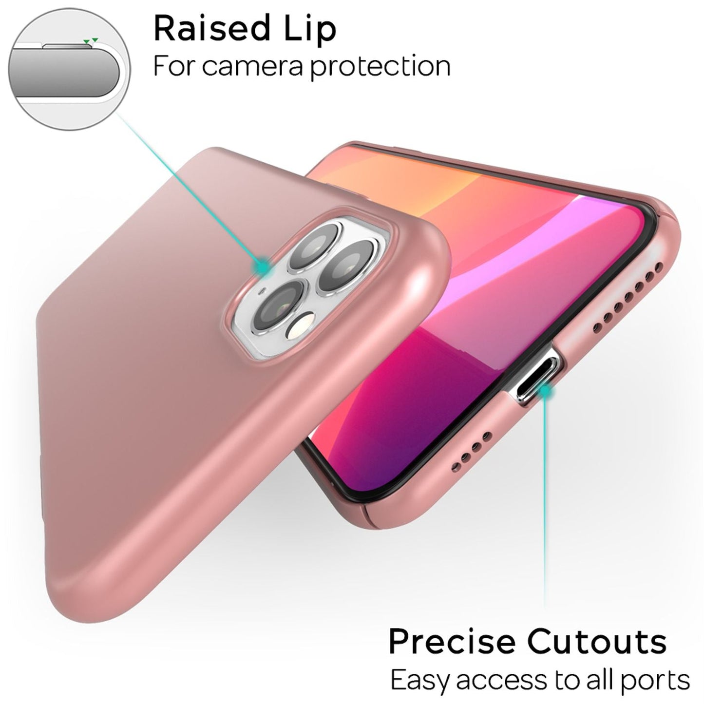 NALIA Ultra Slim Hardcase für iPhone 11 Pro Max – Anti-Fingerabdruck & 0.5mm Dünn – PUREFIT (Matt & Leicht) – Marke aus Berlin