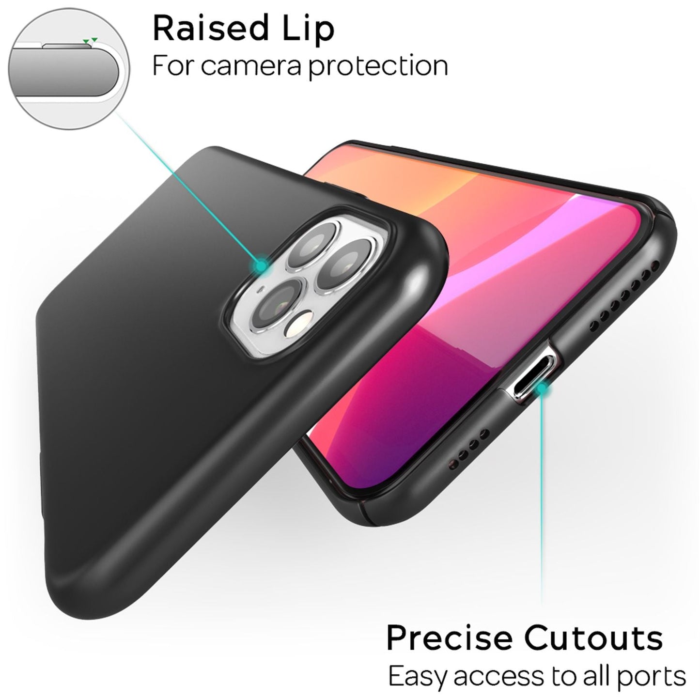 NALIA Ultra Slim Hardcase für iPhone 11 Pro Max – Anti-Fingerabdruck & 0.5mm Dünn – PUREFIT (Matt & Leicht) – Marke aus Berlin