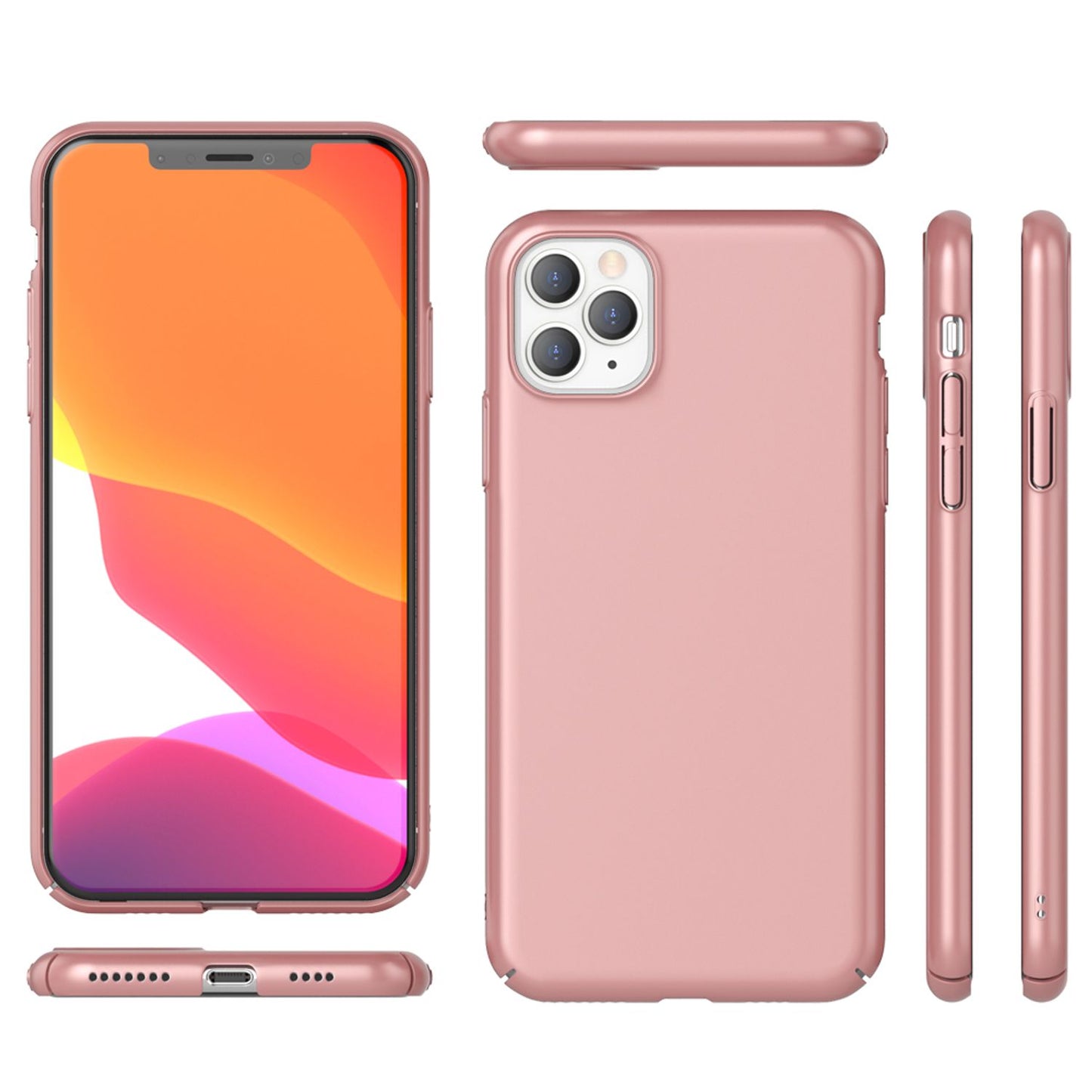 NALIA Hardcase kompatibel mit iPhone 11 Pro, Dünne Schutzhülle Handy-Tasche Hart Cover Matt, Leichte Handyhülle Phone Case Backcover Kunststoff Hülle Bumper Schutz Etui Schale Skin