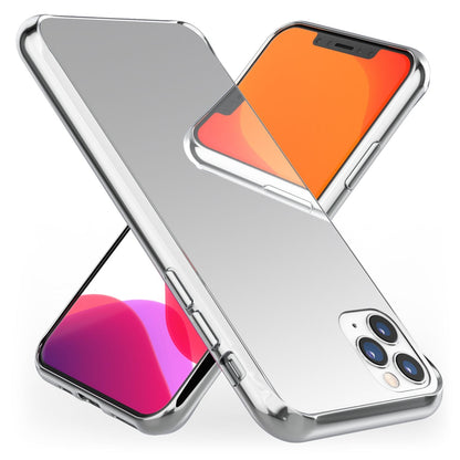 NALIA Spiegelhülle für iPhone 11 Pro Max – Echtes Glas (9H Spiegel & Kratzfest) – RAYN (Premium Hardcase & Silikon Bumper) – Marke aus Berlin
