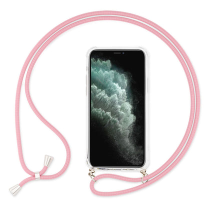 NALIA Handykette für iPhone 11 Pro Max – Transparentes Hybrid-Case & Band – HANGIT (Anti-Gelb Rückseite & Verstellbar) – Marke aus Berlin