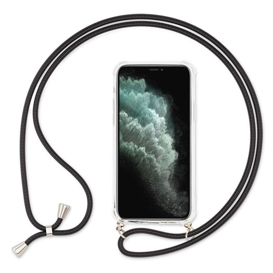 NALIA Handykette für iPhone 11 Pro – Transparentes Hybrid-Case & Band – HANGIT (Anti-Gelb Rückseite & Verstellbar) – Marke aus Berlin