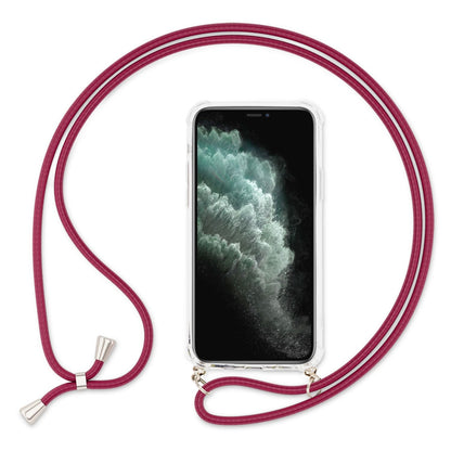 NALIA Handykette für iPhone 11 Pro – Transparentes Hybrid-Case & Band – HANGIT (Anti-Gelb Rückseite & Verstellbar) – Marke aus Berlin