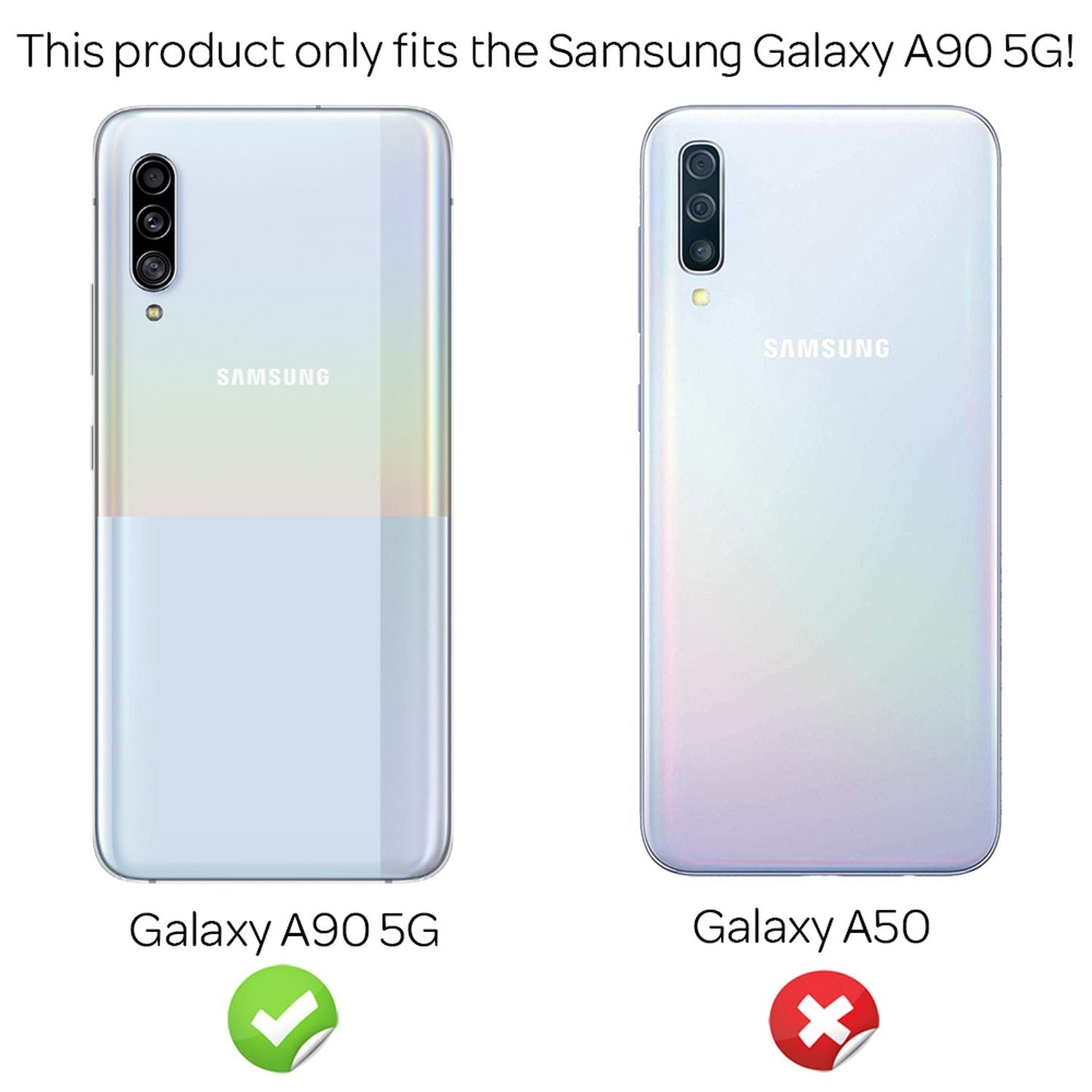 NALIA Design Case kompatibel mit Samsung Galaxy A90 5G Hülle, Leder Optik Stylische Handyhülle Stoßfeste Silikon Schutzhülle, Slim Phone Backcover Dünne Handy-Tasche Cover Etui Kratzfest - Schwarz