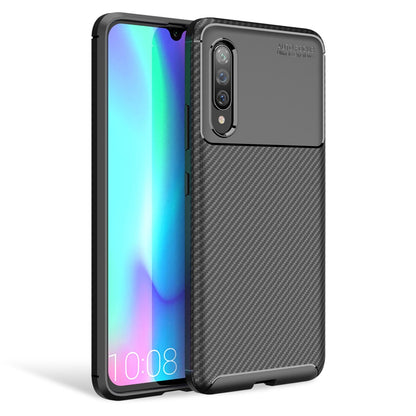 NALIA Carbon Look Handyhülle kompatibel mit Samung Galaxy A90 5G Hülle, Ultra-Slim TPU Silikon Smartphone Backcover Dünne Schutzhülle, Phone Soft Cover Case Handy-Tasche Etui Gummi Bumper - Schwarz