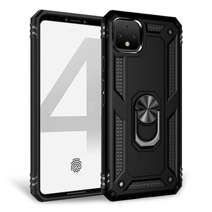 NALIA Panzerhülle für Google Pixel 4 XL – Ring-Ständer 360° & Magnet-Halterung Kompatibel – RINGDEFEND (Stoßfestes Outdoor Case) – Marke aus Berlin