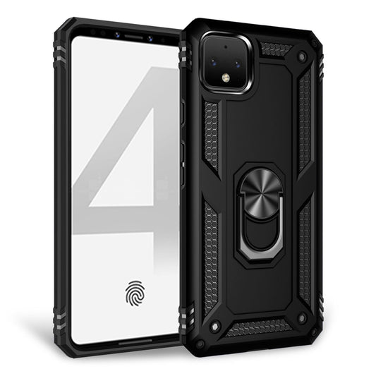 NALIA Panzerhülle für Google Pixel 4 XL – Ring-Ständer 360° & Magnet-Halterung Kompatibel – RINGDEFEND (Stoßfestes Outdoor Case) – Marke aus Berlin