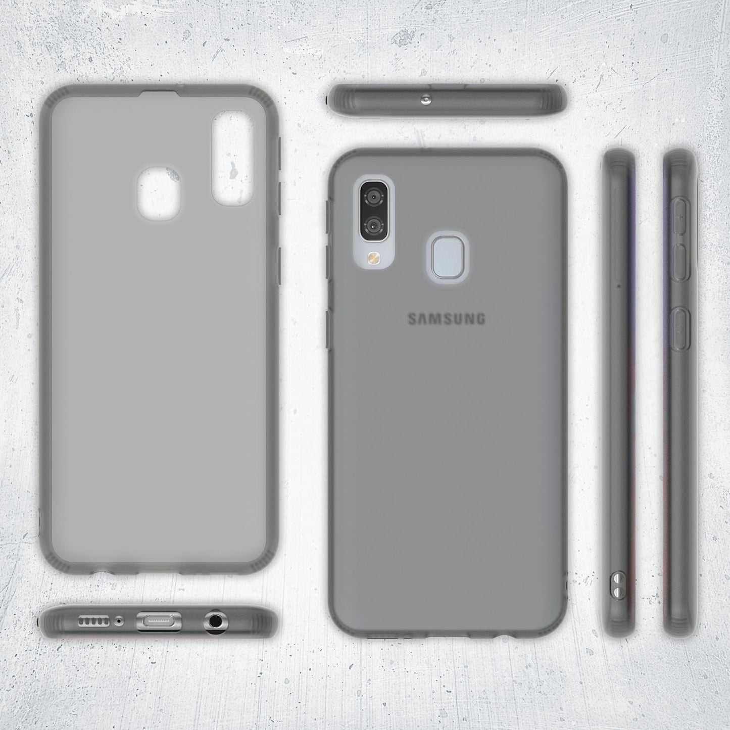 NALIA Silikonhülle kompatibel mit Samsung Galaxy A40 Hülle, Dünne Durchsichtige Handyhülle Ultra-Slim Phone Case Cover, Weiche TPU Gummi Schutzhülle Silikon Handy-Tasche Soft Bumper