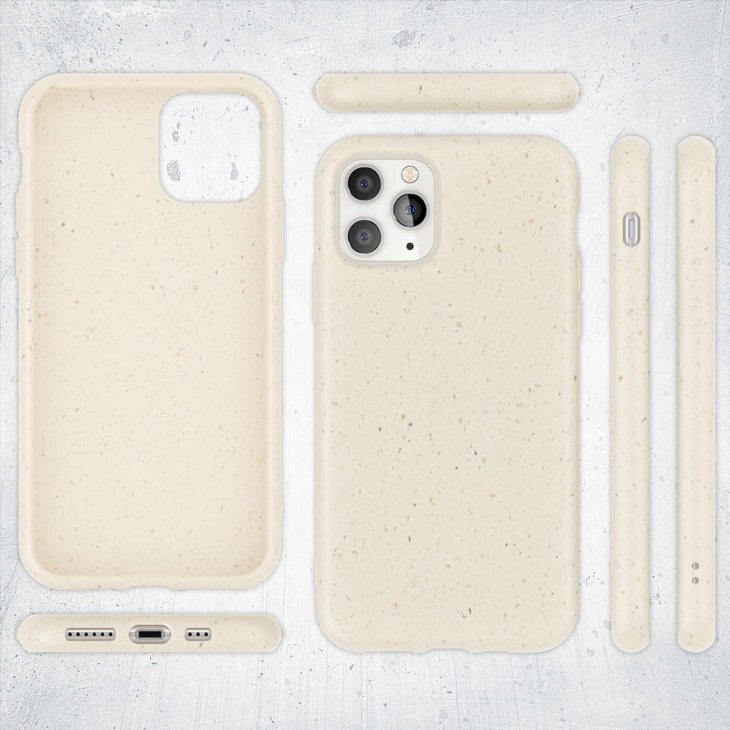 NALIA Handyhülle für iPhone 11 Pro – Weizenstroh Case (Pflanzenbasiert) – BIOVERA – Matt & Stoßfest (Vegan) – Marke aus Berlin