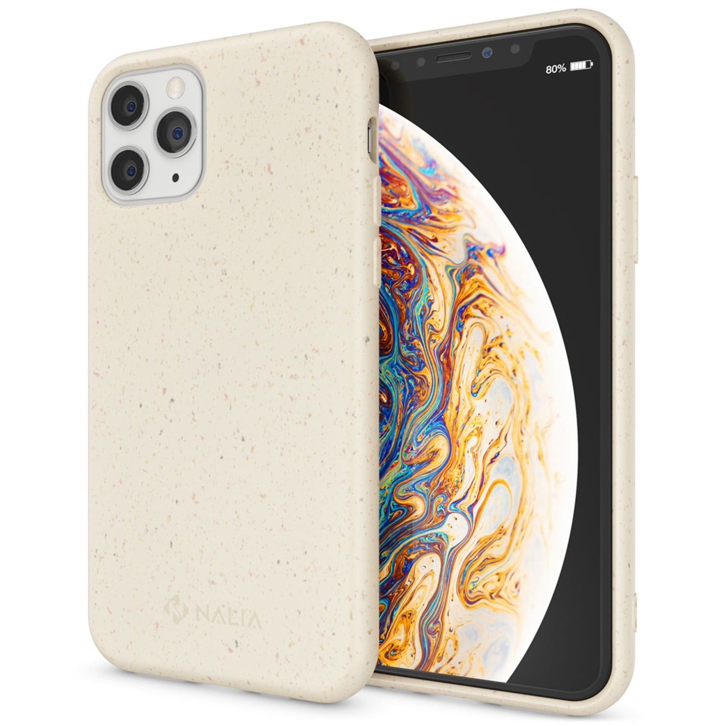 NALIA Handyhülle für iPhone 11 Pro Max – Weizenstroh Case (Pflanzenbasiert) – BIOVERA – Matt & Stoßfest (Vegan) – Marke aus Berlin