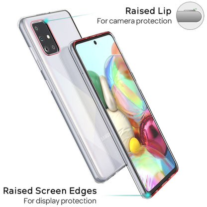NALIA Handyhülle kompatibel mit Samsung Galaxy A71 Hülle, Dünne Durchsichtige Silikon Schutzhülle Phone Case Soft Cover, Ultra-Slim Bumper Handy-Tasche Skin Etui Silikonhülle Schale Klar - Transparent