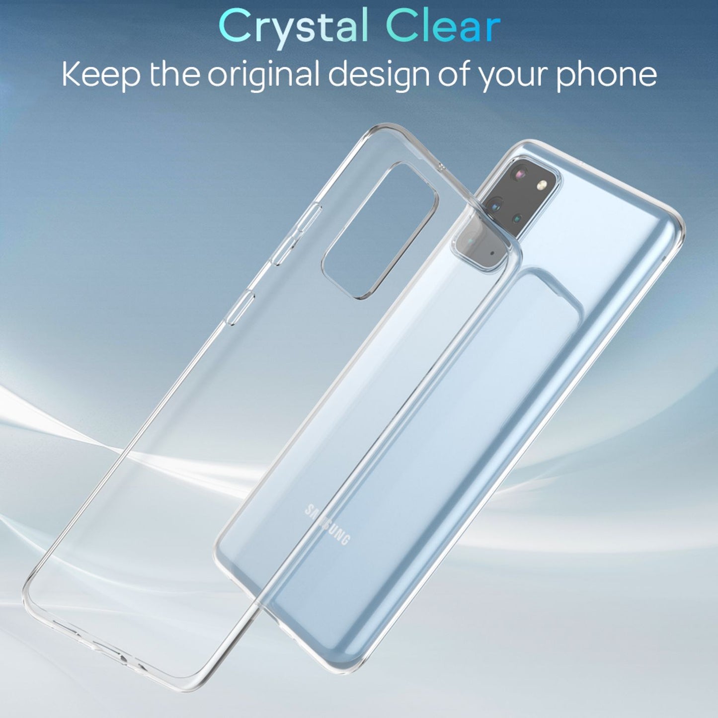 NALIA Transparente Silikonhülle für Samsung Galaxy S20 Plus – Anti-Gelb & Rutschfest – GLAZE (Handyhülle Kristallklar, Schlank & Stoßfest) – Marke aus Berlin