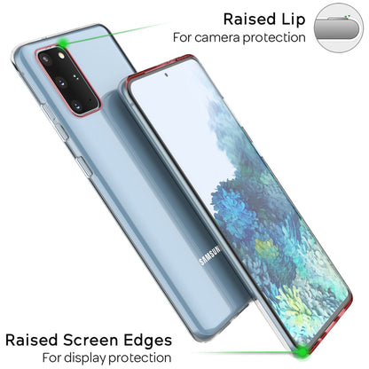 NALIA Transparente Silikonhülle für Samsung Galaxy S20 Plus – Anti-Gelb & Rutschfest – GLAZE (Handyhülle Kristallklar, Schlank & Stoßfest) – Marke aus Berlin