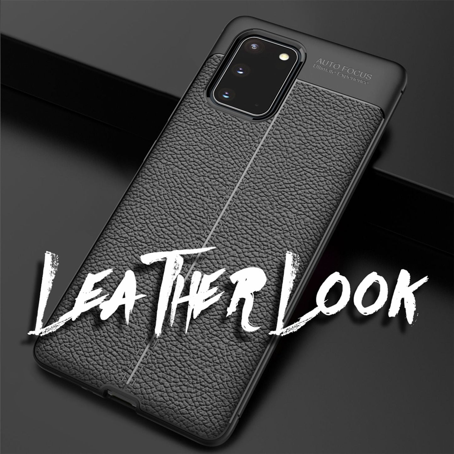 NALIA Leder-Optik Silikon Case für Samsung Galaxy S20 – Griffig & Matt – BARRON Handyhülle (Anti-Fingerprint, Stoßfest & Robust) – Marke aus Berlin