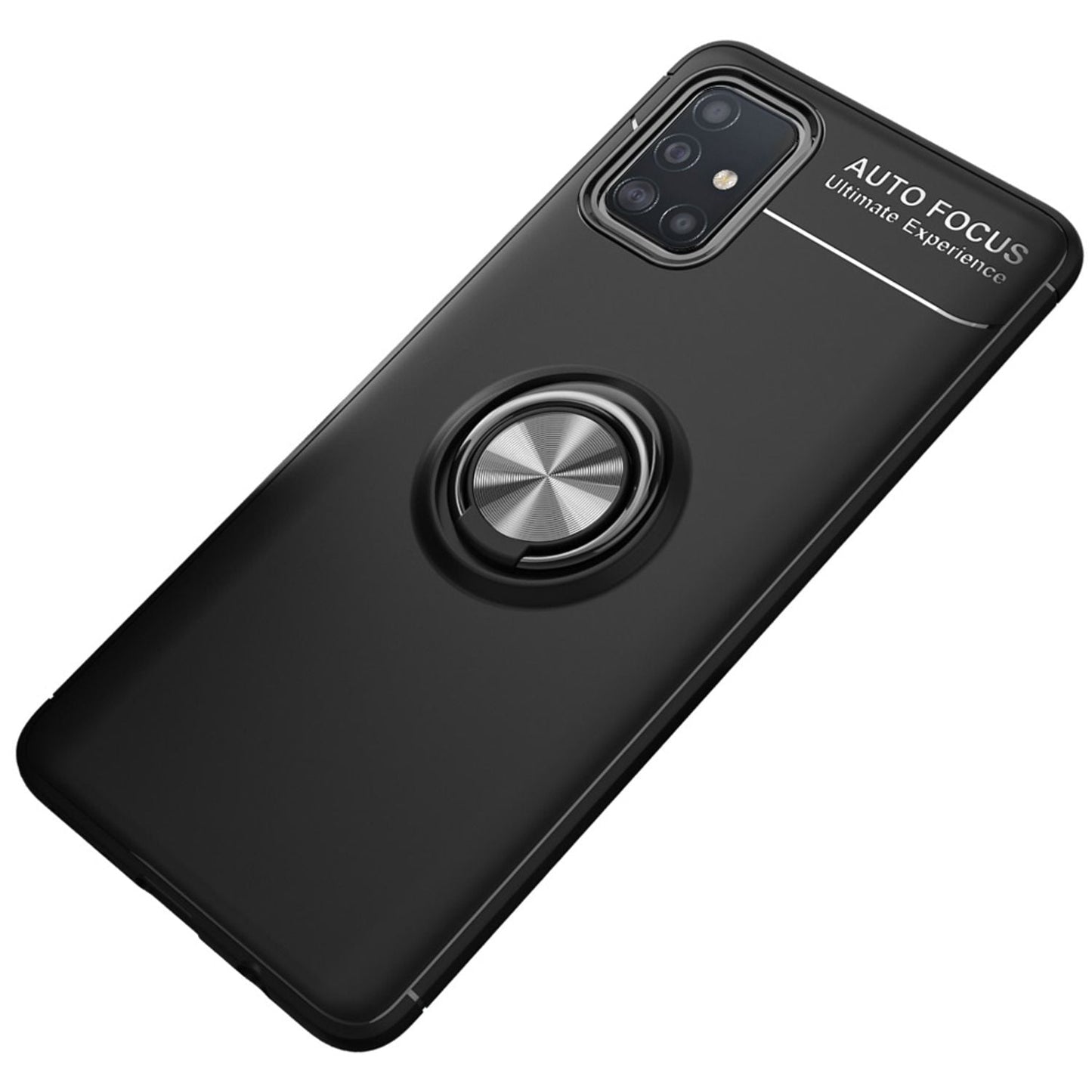 NALIA Ring Hülle kompatibel mit Samsung Galaxy A71 Handyhülle, Silikon Cover mit 360 Grad Finger-Halter für magnetische KFZ-Halterung, Schutzhülle Phone Case Handy-Tasche Etui Bumper