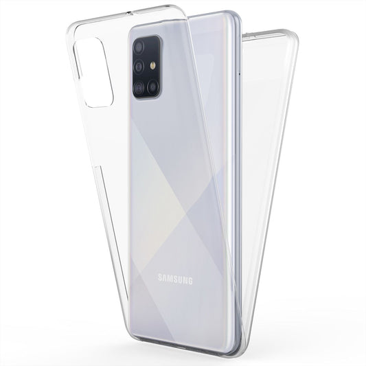 NALIA 360 Grad Handy Hülle für Samsung Galaxy A51, Full Cover Case Rundum Bumper