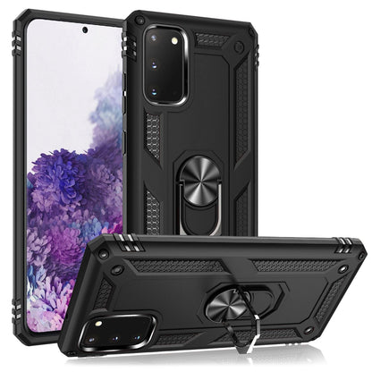 NALIA Panzerhülle für Samsung Galaxy S20 – Ring-Ständer 360° & Magnet-Halterung Kompatibel – RINGDEFEND (Stoßfestes Outdoor Case) – Marke aus Berlin