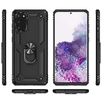 NALIA Panzerhülle für Samsung Galaxy S20 – Ring-Ständer 360° & Magnet-Halterung Kompatibel – RINGDEFEND (Stoßfestes Outdoor Case) – Marke aus Berlin