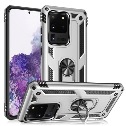 NALIA Panzerhülle für Samsung Galaxy S20 Ultra – Ring-Ständer 360° & Magnet-Halterung Kompatibel – RINGDEFEND (Stoßfestes Outdoor Case) – Marke aus Berlin