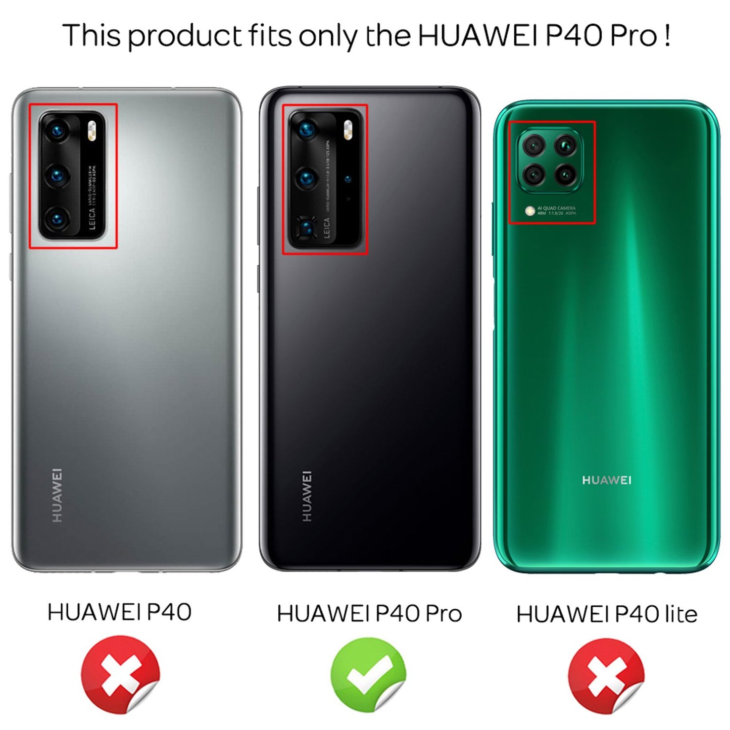 NALIA Glitzerhülle für Huawei P40 Pro – Funkelnder Glitzer-Look & Grip – SHINEPOP (Silikon Case) – Marke aus Berlin
