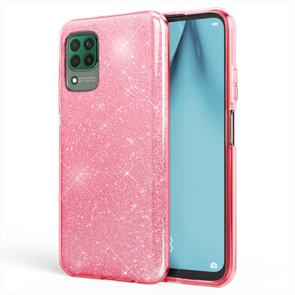 NALIA Glitzerhülle für Huawei P40 Lite – Funkelnder Glitzer-Look & Grip – SHINEPOP (Silikon Case) – Marke aus Berlin