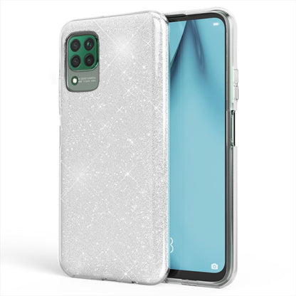 NALIA Glitzerhülle für Huawei P40 Lite – Funkelnder Glitzer-Look & Grip – SHINEPOP (Silikon Case) – Marke aus Berlin