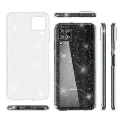 NALIA Glitter Case kompatibel mit Huawei P40 Lite Hülle, Bling Silikon Handyhülle Strass Cover Durchsichtig, Dünne Handy-Tasche Schutzhülle Phone Etui Diamond Bumper Soft Skin Klar