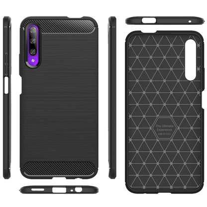 NALIA Design Case kompatibel mit Honor 9X Pro Hülle, Carbon Look Stylische Handyhülle Stoßfeste Silikon Schutzhülle, Dünne Handy-Tasche Phone Cover Bumper Soft Skin Etui Kratzfest Backcover - Schwarz