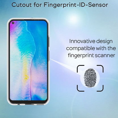 NALIA 360 Grad Case kompatibel mit Huawei P40 Lite Hülle, Silikon Full-Body Handyhülle Rundum Cover Dünn, Komplett-Schutz & Displayschutz Phone Bumper Ganzkörper Schutzhülle Soft Etui - Transparent