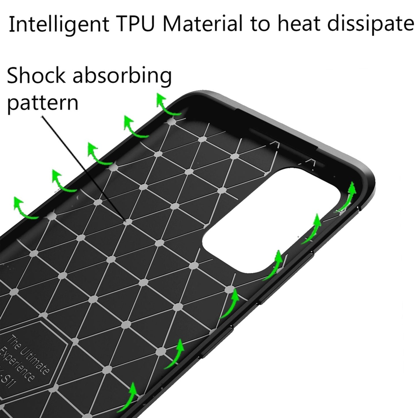 NALIA Design Case kompatibel mit Samsung Galaxy S20 Plus Hülle, Carbon Look Stylische Handyhülle Stoßfeste Silikon Schutzhülle, Dünne Handy-Tasche Phone Cover Bumper Soft Skin TPU Kratzfest - Schwarz