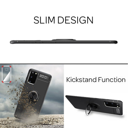 NALIA Ring Handyhülle kompatibel mit Samsung Galaxy S20 Hülle, Silikon Cover mit 360-Grad Finger-Halter für magnetische KFZ-Halterung, Schutzhülle Phone Case Handy-Tasche Etui Bumper