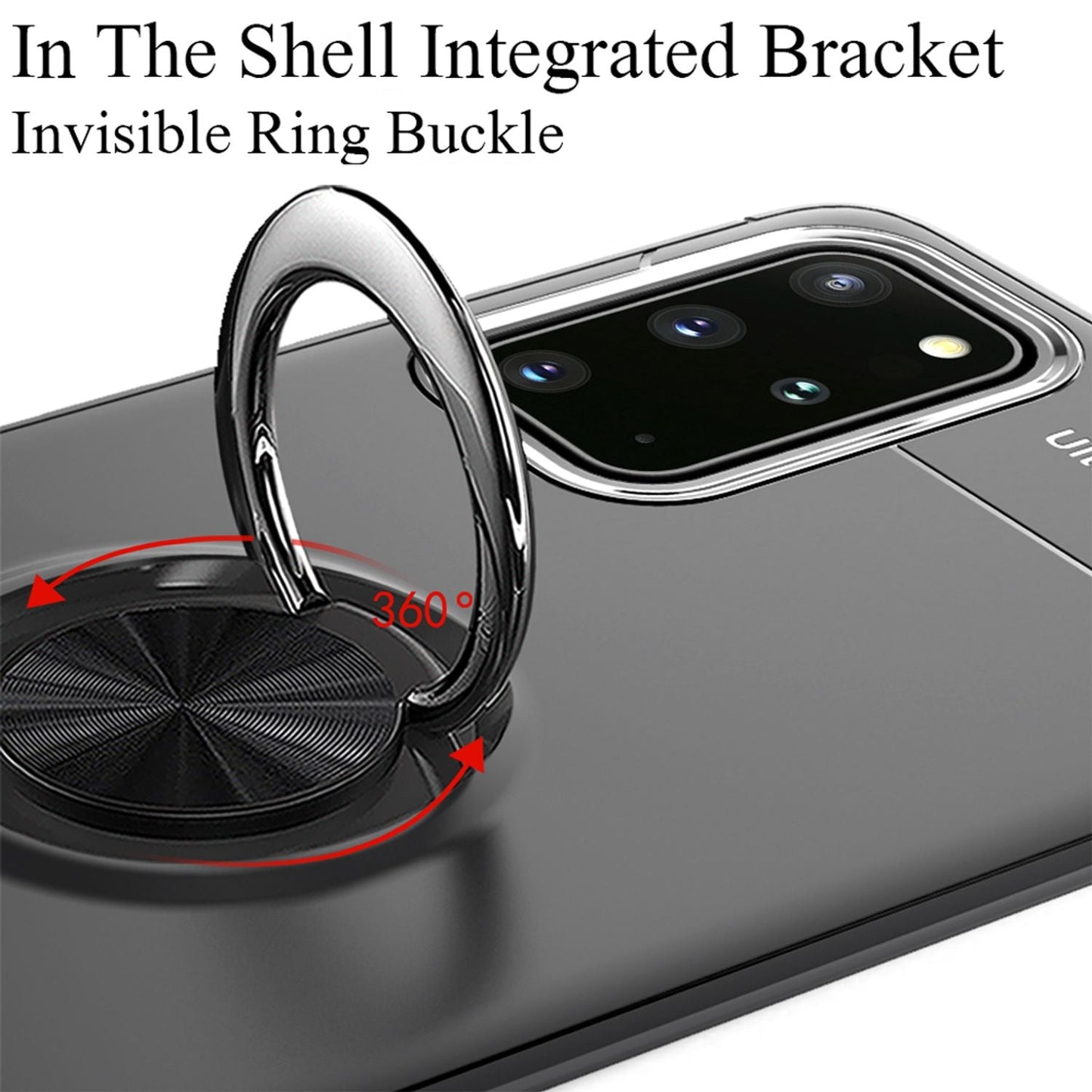 NALIA Ring Handyhülle kompatibel mit Samsung Galaxy S20 Plus Hülle, Silikon Cover mit 360-Grad Finger-Halter für magnetische KFZ-Halterung, Schutzhülle Phone Case Handy-Tasche Etui