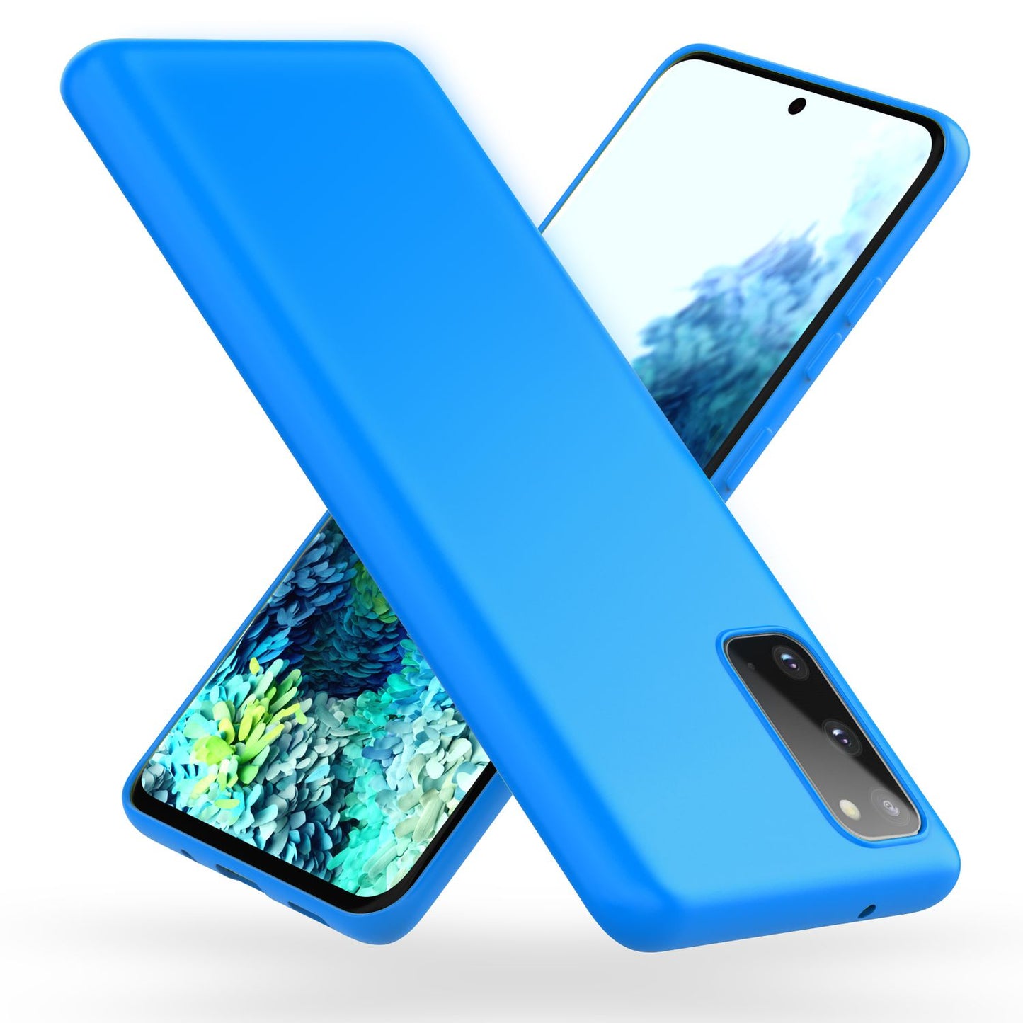 NALIA Neon Silikonhülle für Samsung Galaxy S20 – Soft-Touch & Signal-Neon – NEONSHOCK (Matte Schutzhülle) – Marke aus Berlin
