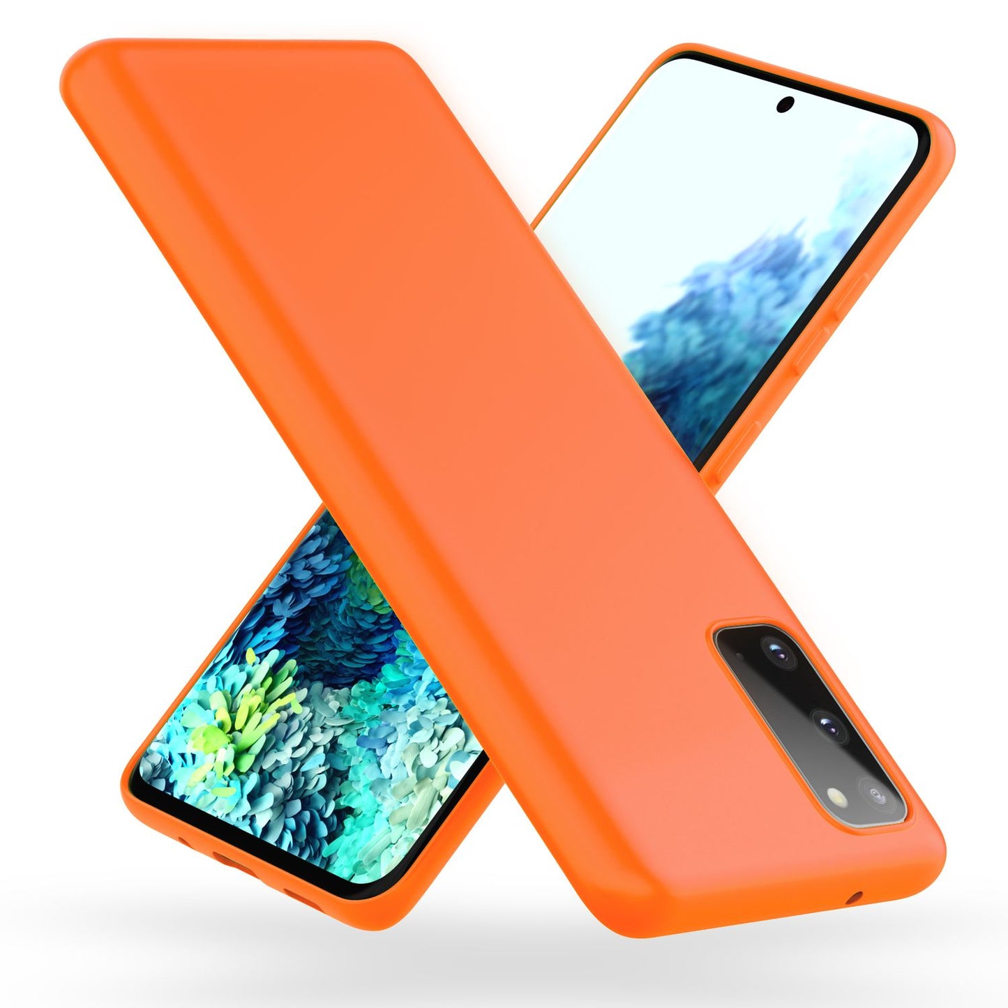 NALIA Neon Silikonhülle für Samsung Galaxy S20 – Soft-Touch & Signal-Neon – NEONSHOCK (Matte Schutzhülle) – Marke aus Berlin