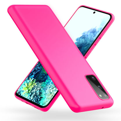 NALIA Neon Silikonhülle für Samsung Galaxy S20 – Soft-Touch & Signal-Neon – NEONSHOCK (Matte Schutzhülle) – Marke aus Berlin