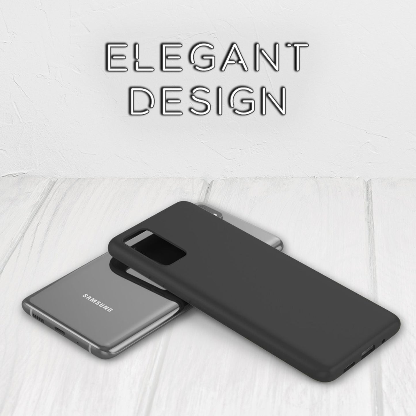 NALIA Neon Silikonhülle für Samsung Galaxy S20 – Soft-Touch & Signal-Neon – NEONSHOCK (Matte Schutzhülle) – Marke aus Berlin