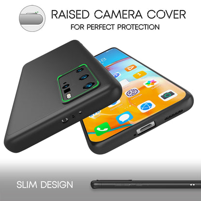NALIA 360 Grad Handyhülle kompatibel mit Huawei P40 Pro Hülle, Hard-Case & Display-Schutzfolie, Full-Cover Rundum Skin Schutzhülle Slim Etui Case, Handy-Tasche Screen Protector Folie