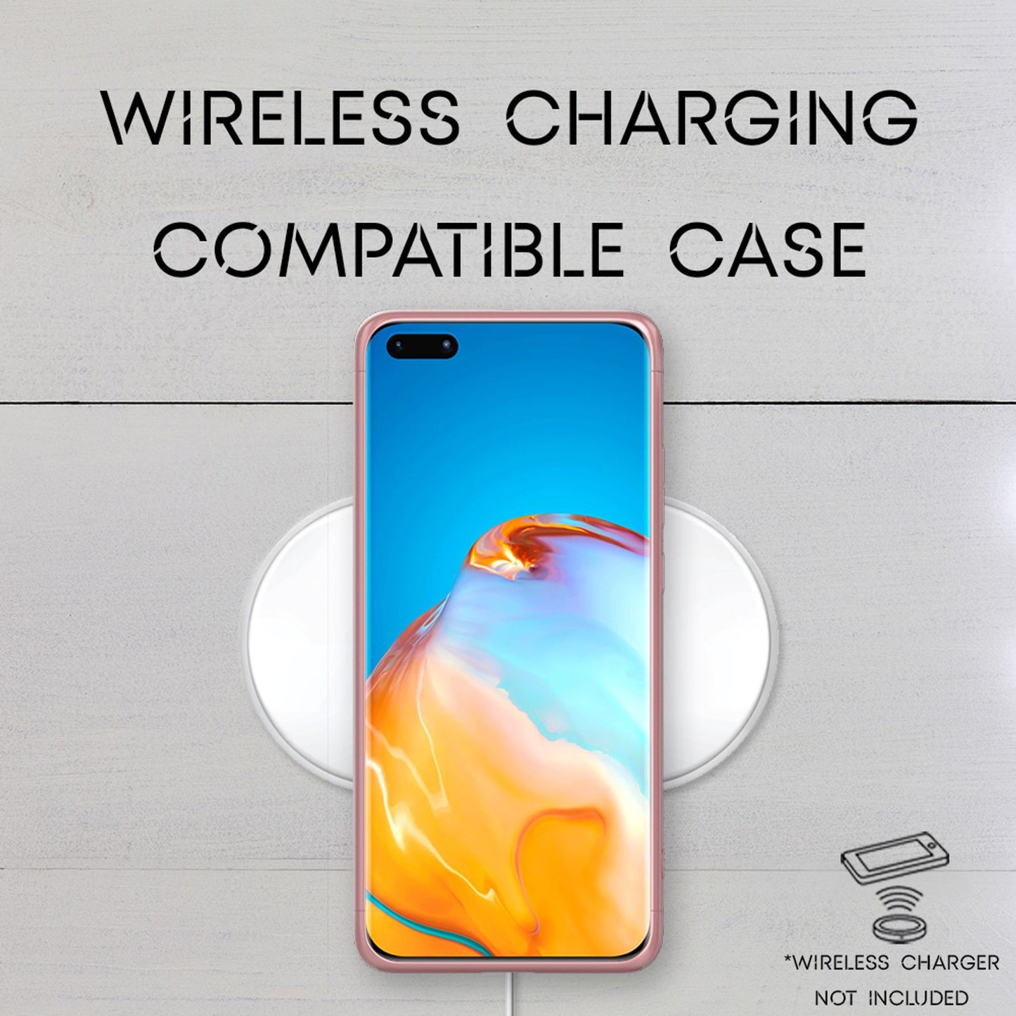 NALIA 360 Grad Handyhülle kompatibel mit Huawei P40 Pro Hülle, Hard-Case & Display-Schutzfolie, Full-Cover Rundum Skin Schutzhülle Slim Etui Case, Handy-Tasche Screen Protector Folie
