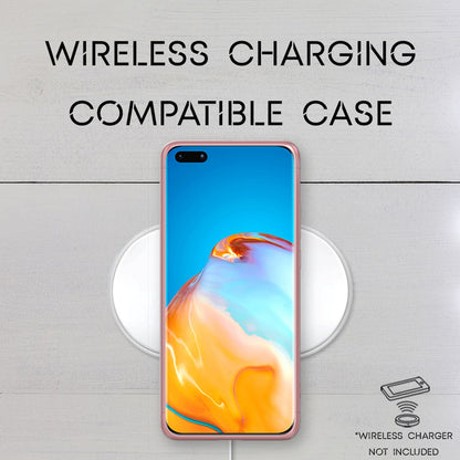 NALIA 360 Grad Handyhülle kompatibel mit Huawei P40 Pro Hülle, Hard-Case & Display-Schutzfolie, Full-Cover Rundum Skin Schutzhülle Slim Etui Case, Handy-Tasche Screen Protector Folie