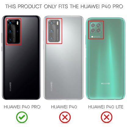NALIA 360 Grad Handyhülle kompatibel mit Huawei P40 Pro Hülle, Hard-Case & Display-Schutzfolie, Full-Cover Rundum Skin Schutzhülle Slim Etui Case, Handy-Tasche Screen Protector Folie