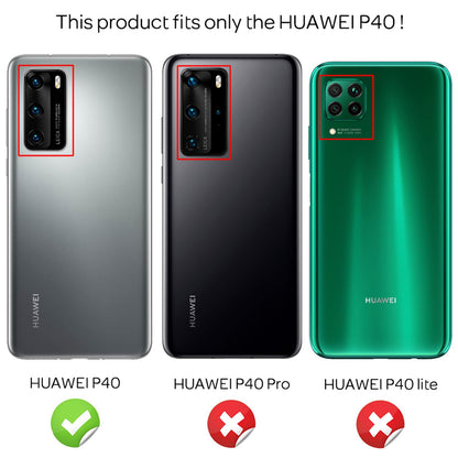NALIA Glitzer Case mit Kette kompatibel mit Huawei P40 Hülle, Diamant Schutzhülle & Umhänge-Band, Slim Necklace Pailletten Cover Strass Handy-Tasche, Glänzende Silikon Handyhülle