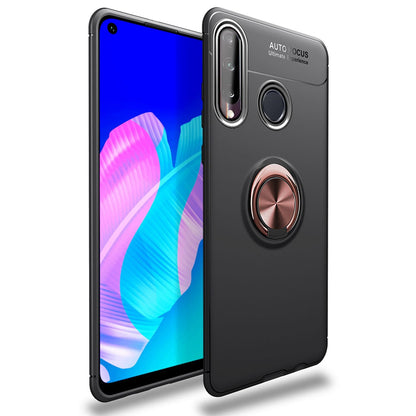 NALIA Ring Handyhülle kompatibel mit Huawei P40 lite E Hülle, Silikon Cover mit 360-Grad Finger-Halter für magnetische KFZ-Halterung, Schutzhülle Phone Case Handy-Tasche Etui Bumper